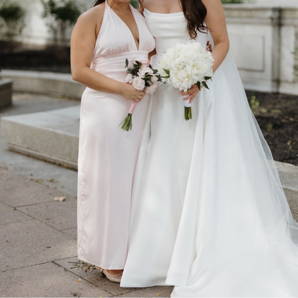 Abercrombie & Fitch Light Pink Midi Dress - Picture 2 of 2